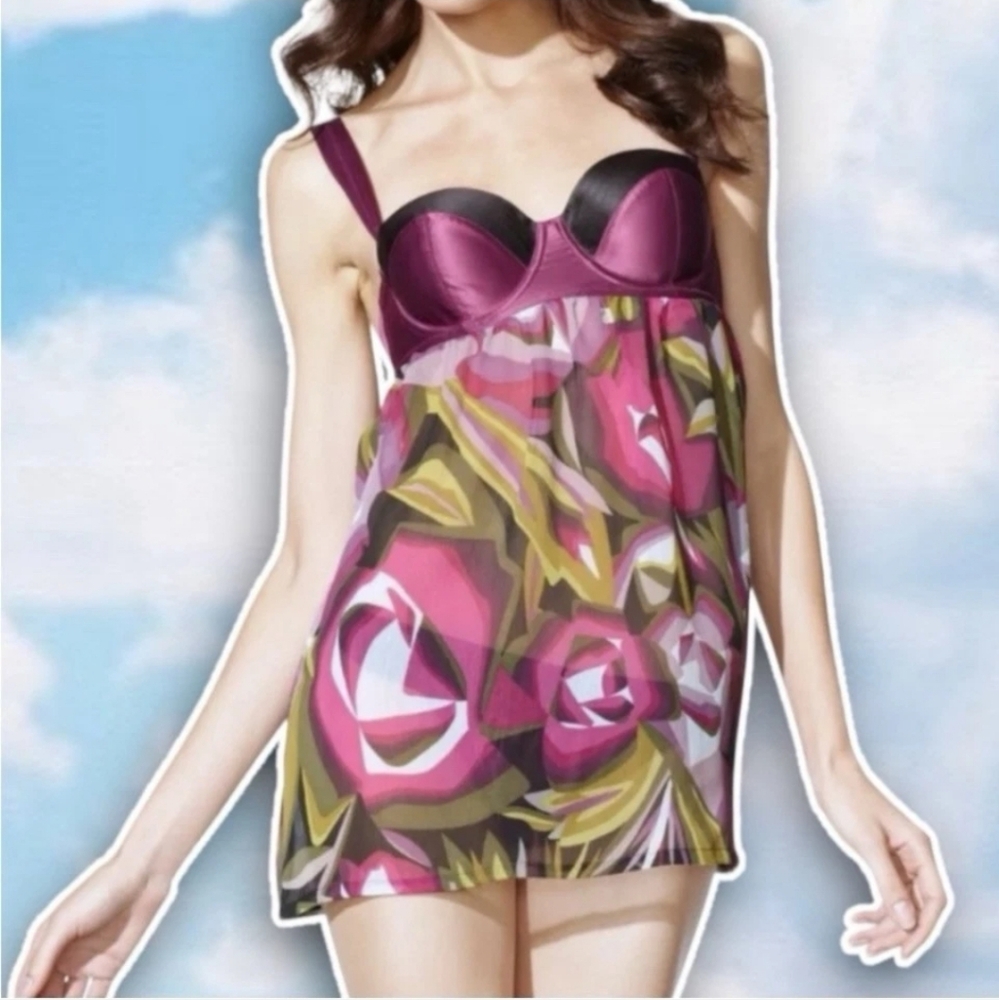 Missoni x Target Floral Babydoll Nightgown Sz M Retro Feminine